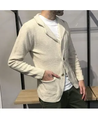 Blazer in cotone leggero beige - Primaverile