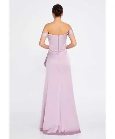 Vestito elegante da cerimonia lilla - Mistero - Vestiti da cerimonia online - Gogolfun.it