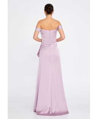 Vestito elegante da cerimonia lilla - Mistero - Vestiti da cerimonia online - Gogolfun.it