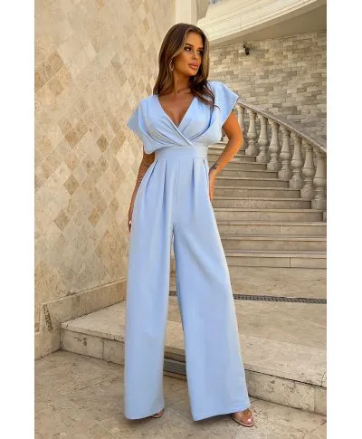Tuta donna elegante azzurro chiaro - Kil - Tute donna per battesimi, comunioni, matrimoni - Gogolfun.it