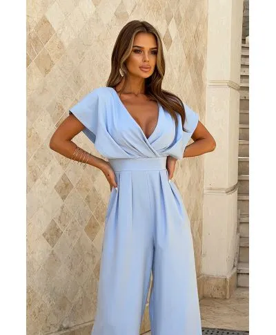 Tuta donna elegante azzurro chiaro - Kil - Tute donna per battesimi, comunioni, matrimoni - Gogolfun.it