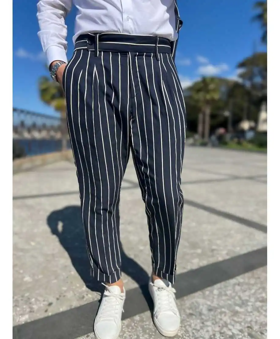 Pantaloni uomo Paul Miranda, blu - Creolo - Pantaloni uomo particolari online - Gogolfun.it