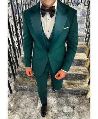 Smoking uomo con gilet , verde - King - Abiti e smoking uomo online - Gogolfun.it