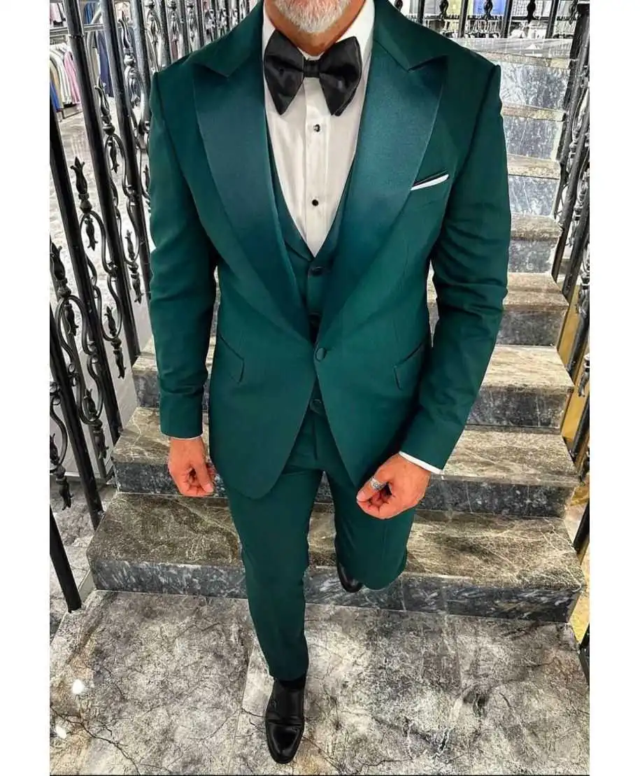 Smoking uomo con gilet , verde - King - Abiti e smoking uomo online - Gogolfun.it