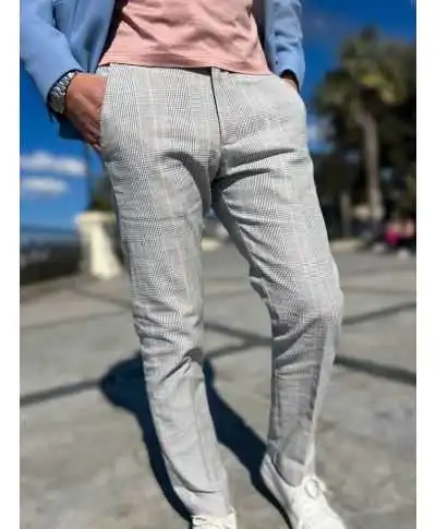Pantaloni uomo principe di galles, Paul Miranda - Pantaloni uomo online - Gogolfun.it