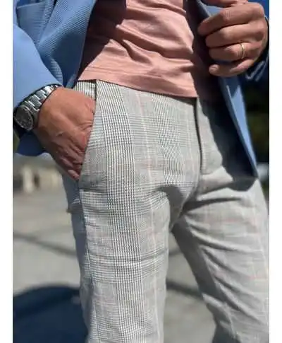 Pantaloni uomo principe di galles, Paul Miranda - Pantaloni uomo online - Gogolfun.it