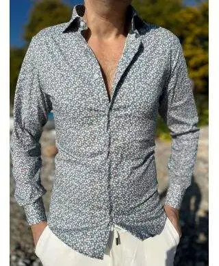 Camicia uomo fantasia - Slim - Camicie uomo online - Abbigliamento uomo Gogolfun.it