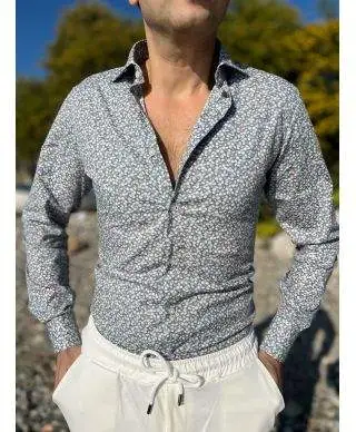Camicia uomo fantasia - Slim - Camicie uomo online - Abbigliamento uomo Gogolfun.it