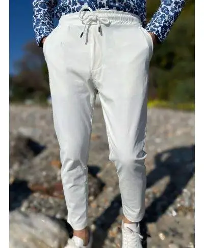 Pantalaccio bianco Paul Miranda - Pantaloni e pantalaccio uomo online - Gogolfun.it