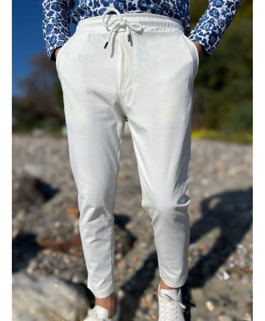 Pantalaccio bianco Paul Miranda - Pantaloni e pantalaccio uomo online - Gogolfun.it