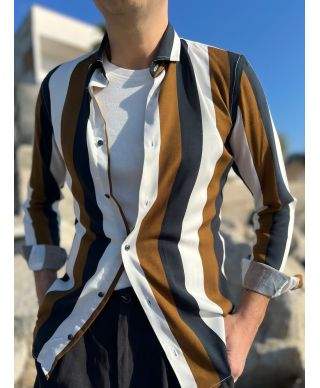 Camicia uomo a righe - Stripe