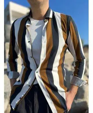 Camicia uomo a righe - Stripe