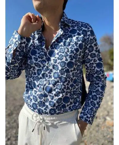 Camicia uomo particolare fantasia floreale - Kit - Camicie uomo online - Gogolfun.it