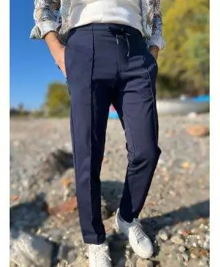 Pantalaccio uomo blu con coulisse - Paul Miranda - Pantaloni uomo comodi - Made in Italy - Gogolfun.it