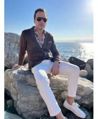 Cardigan uomo marrone con pochette - Hector - Abbigliamento uomo online - Gogolfun.it