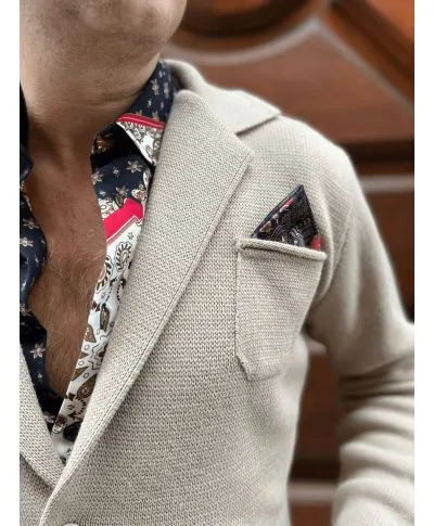 Cardigan uomo, marrone - Con bottoni