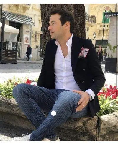 Jeans uomo, gessati - Key Jey modello Slim fit