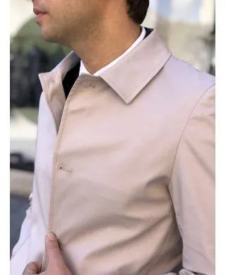 Trench uomo, beige - Made in Italy, Slim