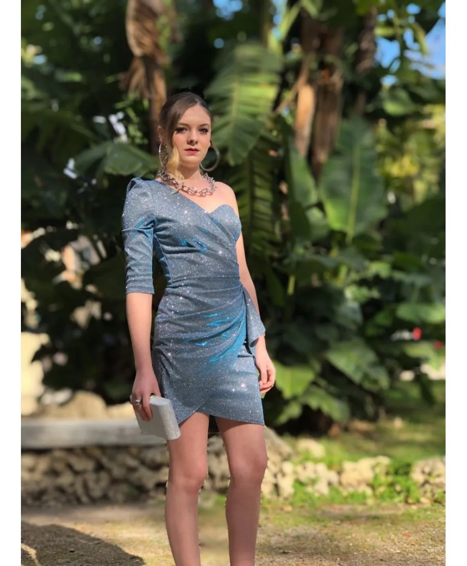 Vestiti eleganti corti Monospalla Joyce Shop online