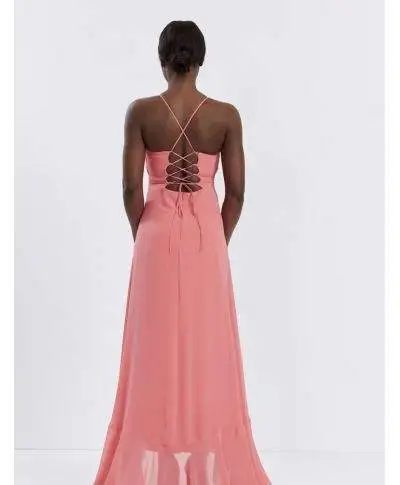 Vestito lungo elegante - Arancio - Tè