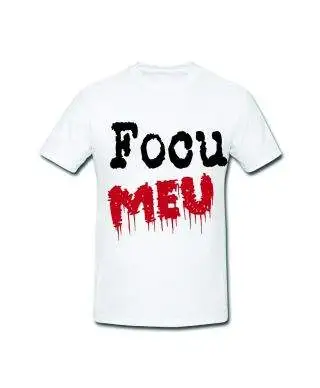 T shirt uomo con scritte - Focu meu