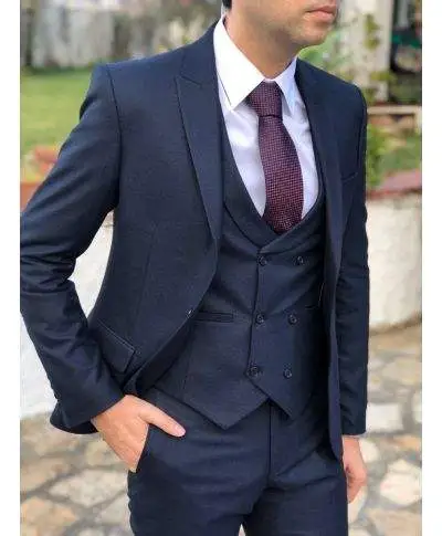 Abito uomo - Elegante - Blu melange