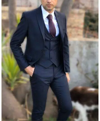 Abito uomo - Elegante - Blu melange