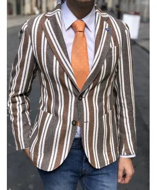 Paul Miranda - Blazer uomo - A righe - Made in Italy