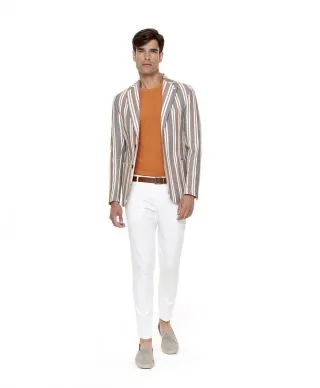 Paul Miranda - Blazer uomo - A righe - Made in Italy