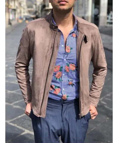 Paul Miranda - Giubbotto in dainetto - Beige
