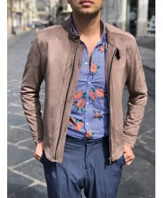 Paul Miranda - Giubbotto in dainetto - Beige