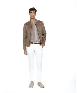 Paul Miranda - Giubbotto in dainetto - Beige