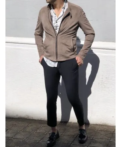Paul Miranda - Giubbotto in dainetto - Beige
