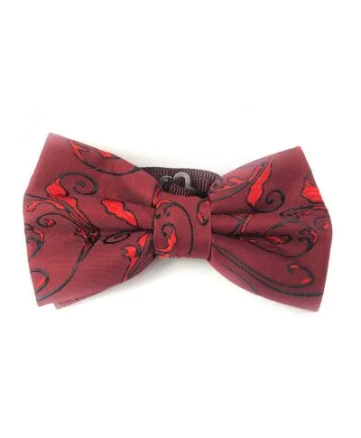 Papillon uomo bordeaux rosso - Farfallino Princip