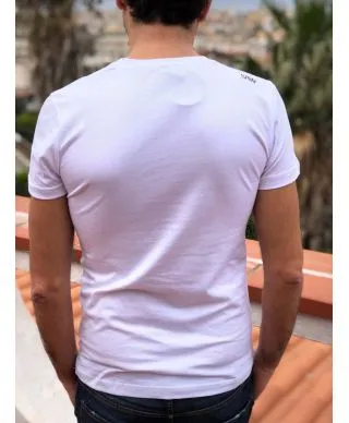 T shirt uomo - Bianca - Disegno vintage
