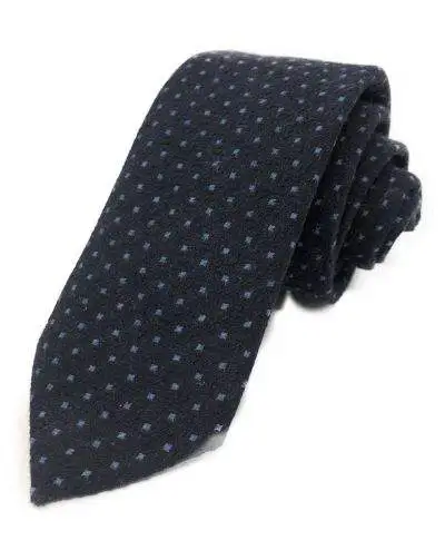 Cravatta Blu elegante - Lana - A pois