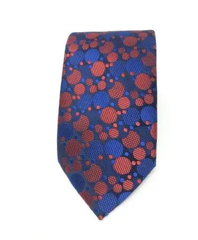 Cravatta - Blu a pois grandi - Circle - Elegante