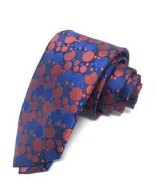 Cravatta - Blu a pois grandi - Circle - Elegante