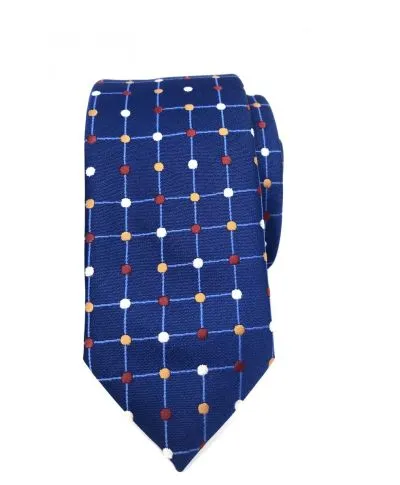 Cravattino blu elettrico - Pois - Con pochette