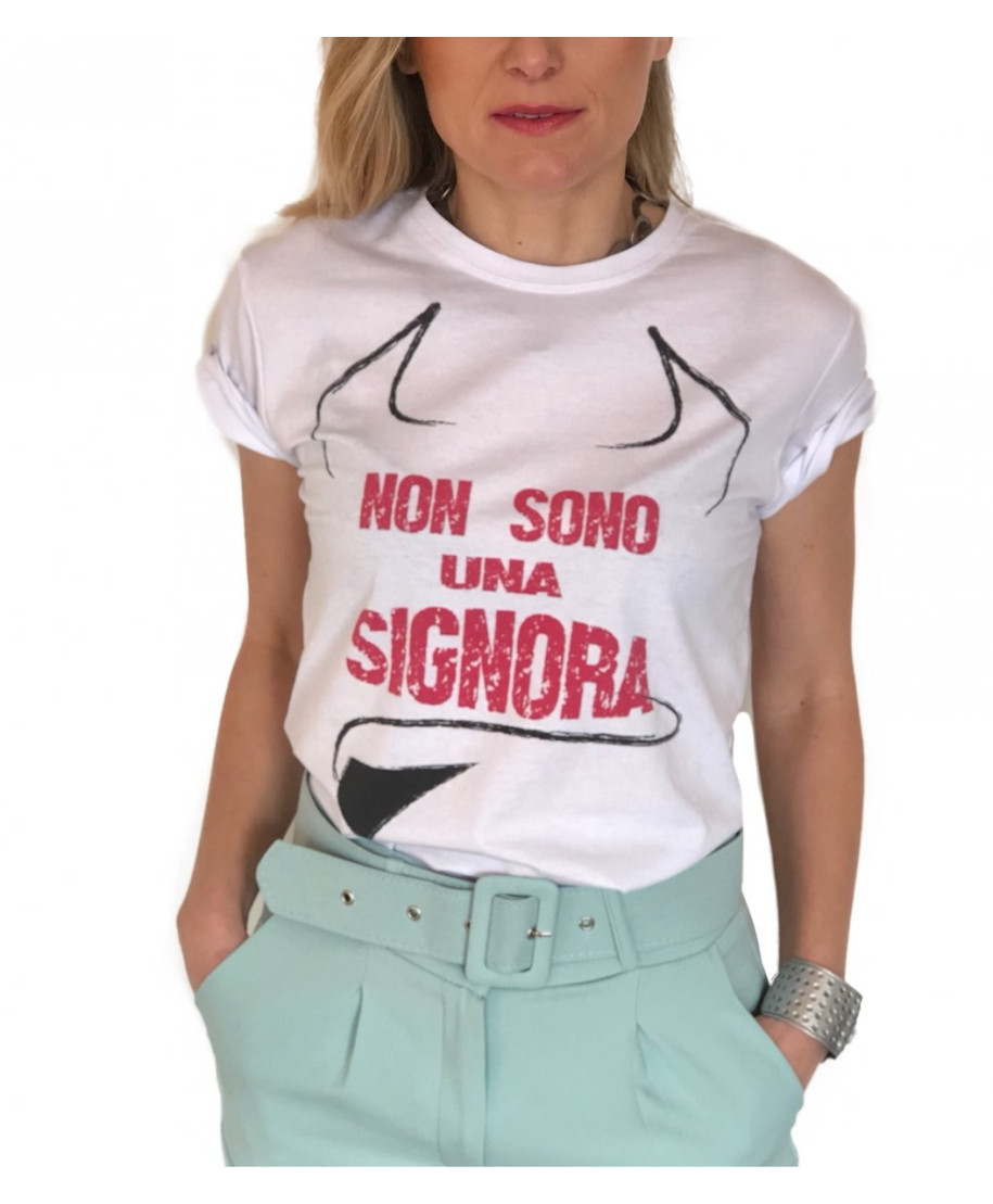 T-shirt scritte divertenti Lab 84 donna - Rewind