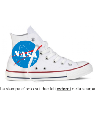 Sneakers - Bianche - Con stampa - Nasa