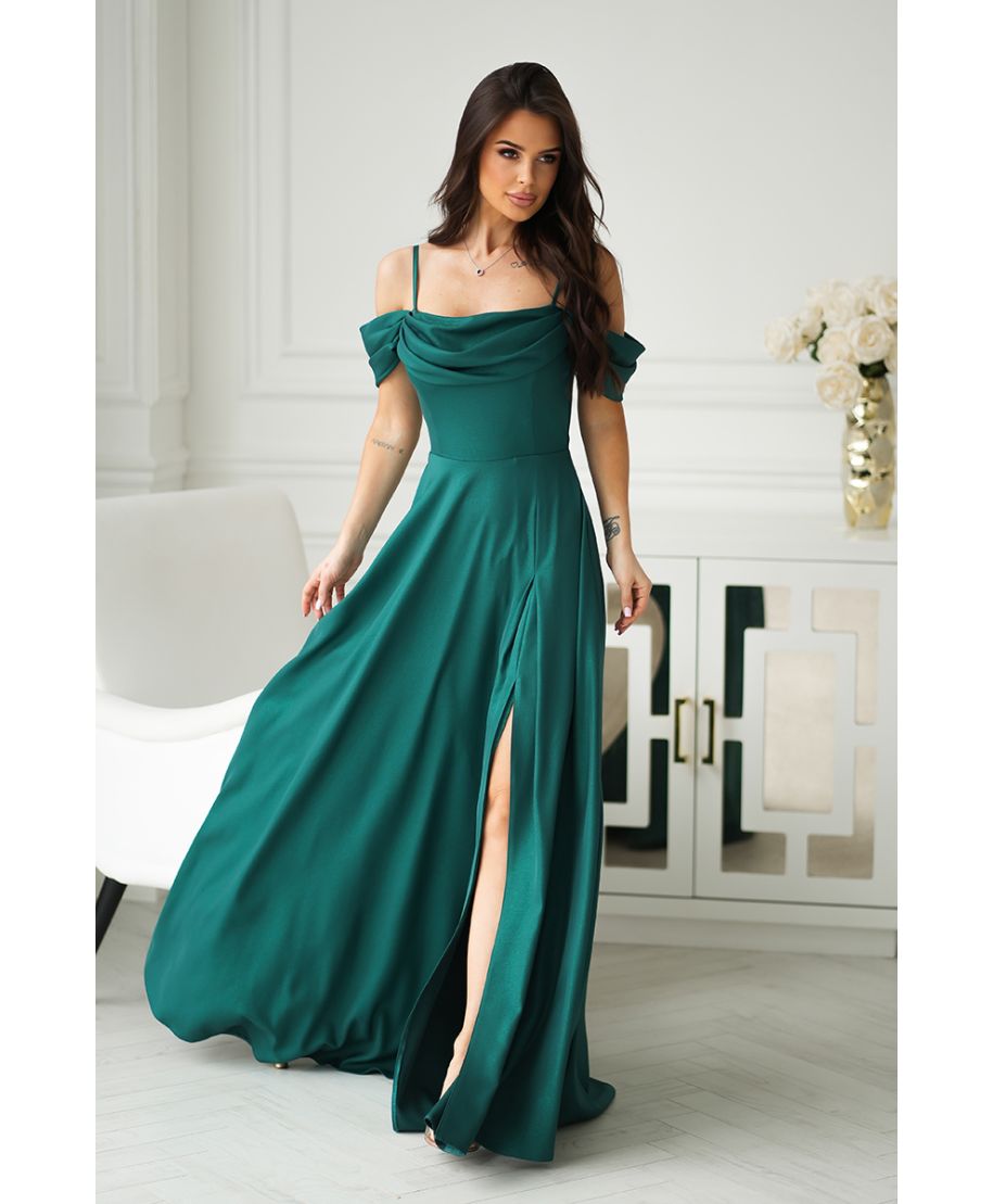 Vestito elegante da cerimonia verde - Costa - Bellissimi vestiti da cerimonia online - Gogolfun.it