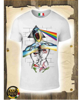 T-shirt - bianca - Stampa Pink Floyd - Mezze maniche