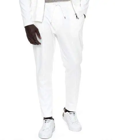 Paul Miranda - Pantaloni uomo con coulisse - Bianchi - Made in Italy