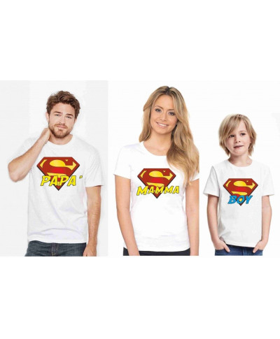 T-shirt a coppia papà mamma e figlio/a