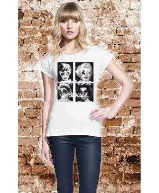 T-shirt donna - Bianca - Immagini Vintage