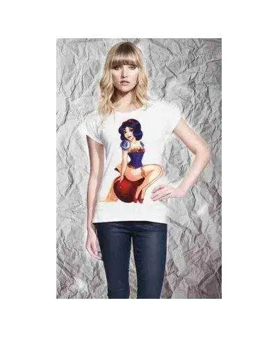 T-shirt donna - Bianca - Immagini Vintage - Bianca Neve