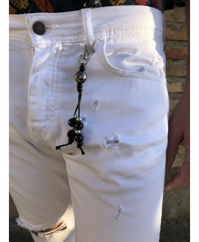 Jeans uomo bianco - Strappato - Slim