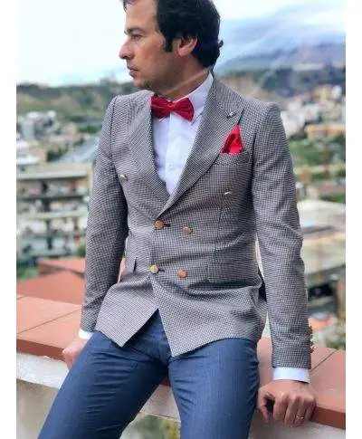 Giacca doppiopetto uomo - Quadrettata - Bradley