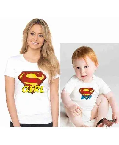 T-shirt a coppia mamma e figlio/a